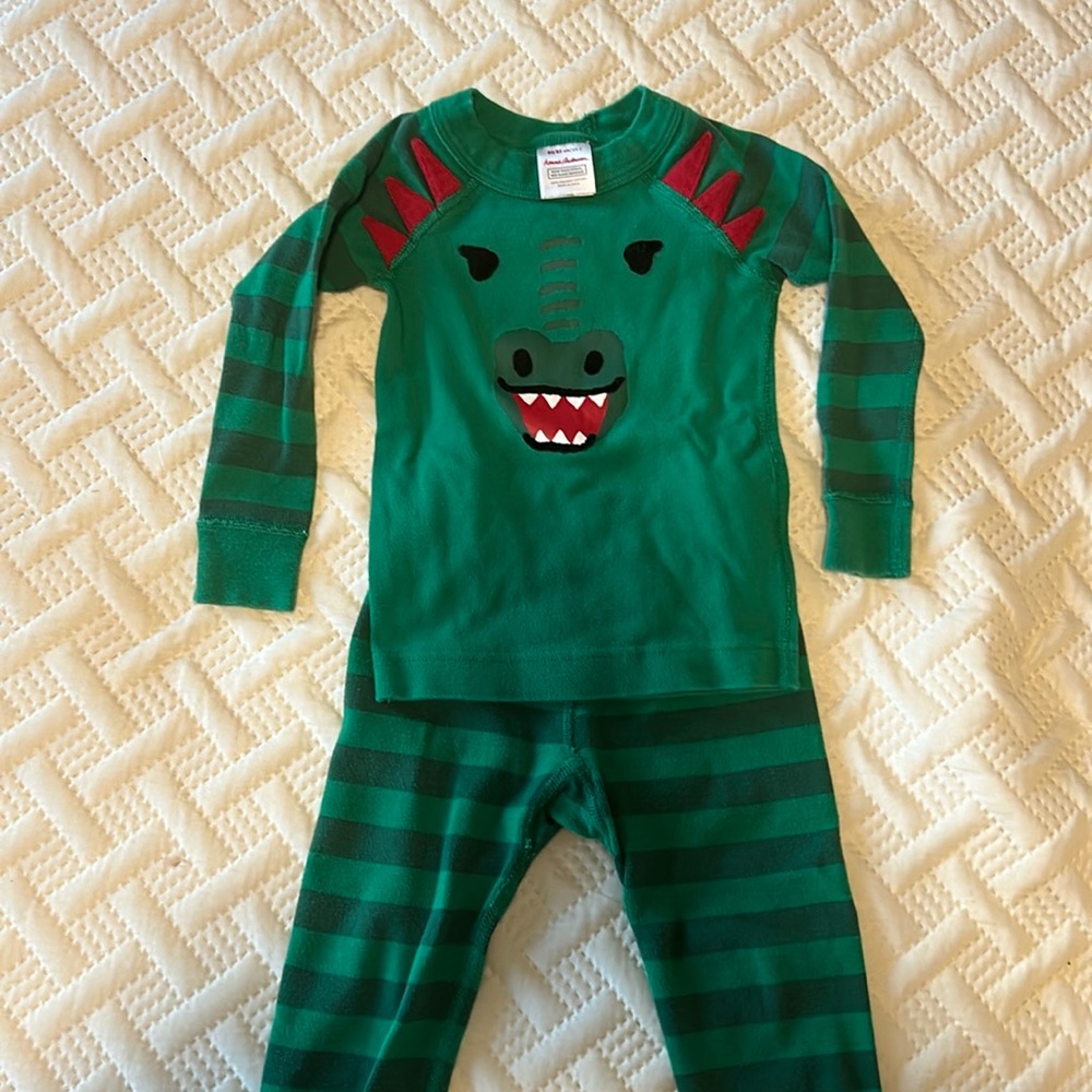Hanna Andersson dragon pajamas 2T